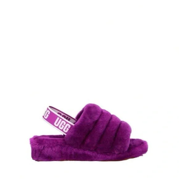 UGG Women's Fluff Yeah Slide In Berrylicious - Picture 2 of 10